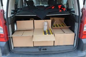 alkohol ujawniony w samochodzie 