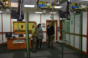 Wizyta na strzelnicy w Komendzie Oddziału 