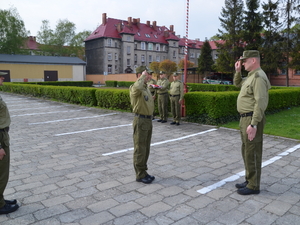 uroczysty apel w Śląskim Oddziale SG 