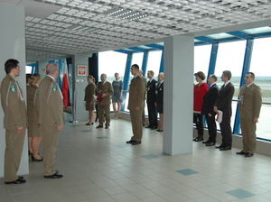 uroczysty apel w PSG w Katowicach-Pyrzowicach 