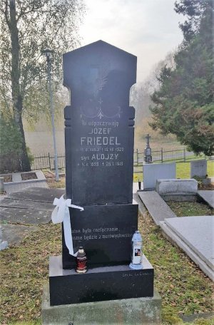 Grób Alojzego Friedla w Stonawie - Czechy, województwo morawsko-śląskie, powiat Karwina 