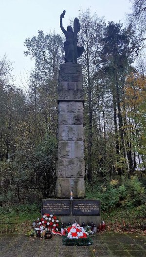 Pomnik upamiętniający polskich lotników - Cierlicko Górne - Czechy, województwo morawsko-śląskie, powiat Karwina 
