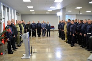 spotkanie Ministra Spraw Wewnętrznych i Administracji Joachima Brudzińskiego z podległymi służbami 