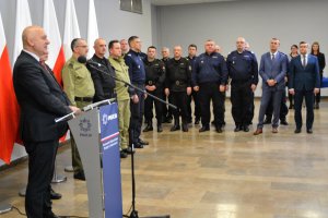spotkanie Ministra Spraw Wewnętrznych i Administracji Joachima Brudzińskiego z podległymi służbami 