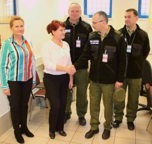 wizyta Komendanta Głownego Straży Granicznej w PSG w Katowicach - Pyrzowicach 