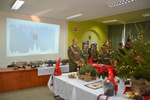 spotkanie wigilijne w komendzie oddziału 