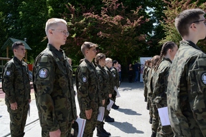 Uroczyste ślubowanie uczniów klas pierwszych o profilu Straży Granicznej 