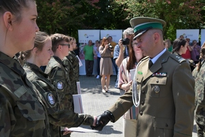 Uroczyste ślubowanie uczniów klas pierwszych o profilu Straży Granicznej 