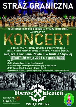 Plakat informujący o Święcie Straży Granicznej Plakat informujący o Święcie Straży Granicznej