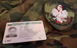  Bułgarski dokument, naszywka z napisem Straż Graniczna Polish Border Guard