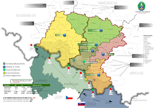 Mapa zasięgu ŚlOSG