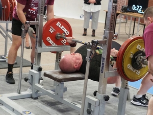  Przemysław Śmiłek podczas Pucharu Polski w Wyciskaniu Leżąc Klasycznym