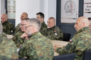  Odprawa kadry kierowniczej Śląskiego Oddziału SG z udziałem Komendanta Głównego SG, gen. dyw. SG Roberta Bagana