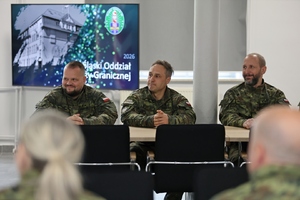  Odprawa kadry kierowniczej Śląskiego Oddziału SG z udziałem Komendanta Głównego SG, gen. dyw. SG Roberta Bagana